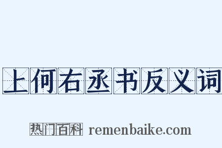 上何右丞书反义词是什么意思的图片